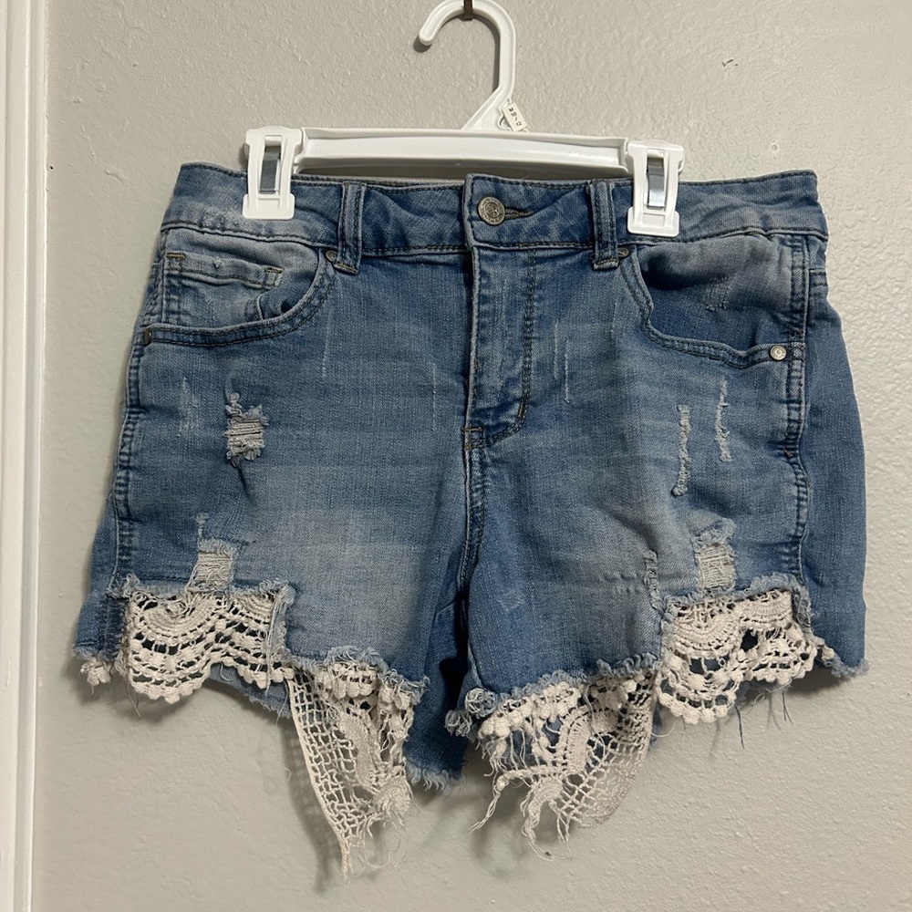 Altar’d State Denim Shorts with Lace Women’s Size 27